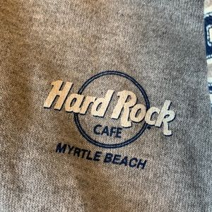 NWOT Hard Rock Cafe grey kids hoodie zip up sweatshirt